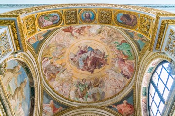 peinture de plafond santa maria in trastevere